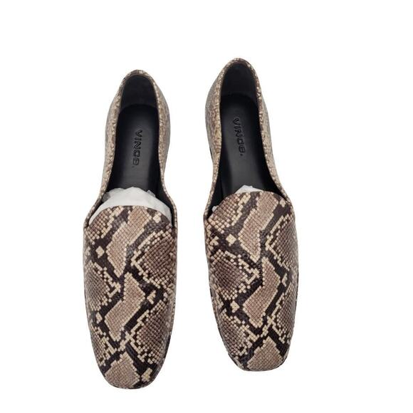 New Vince Paz Loafers Women's Size 8M Snakeskin Print Ballet Flats Slip On Low - Picture 8 of 9